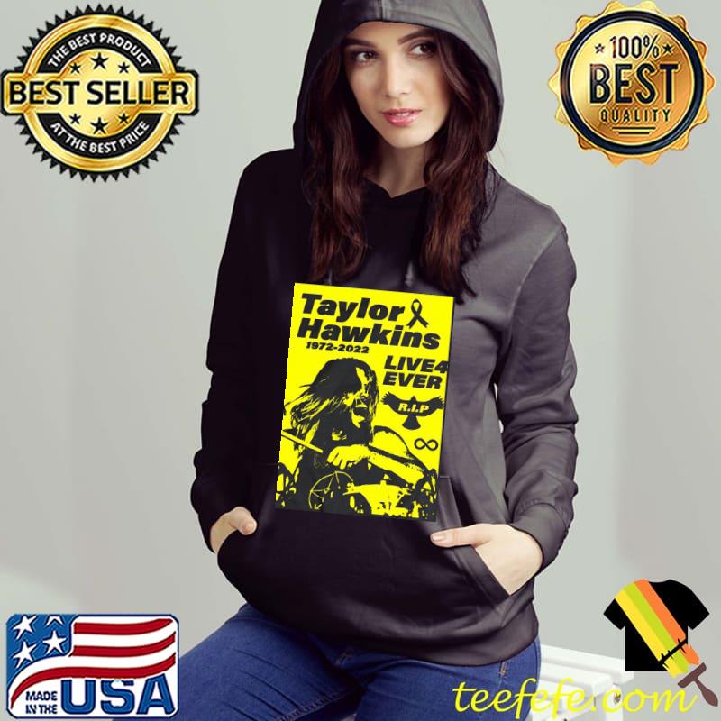 Nice taylor hawkins live4ever rip foo fighters drummer 1972 2022 ver2 Hoodie Nice taylor hawkins live4ever rip foo fighters drummer 1972 2022 ver2 Hoodie