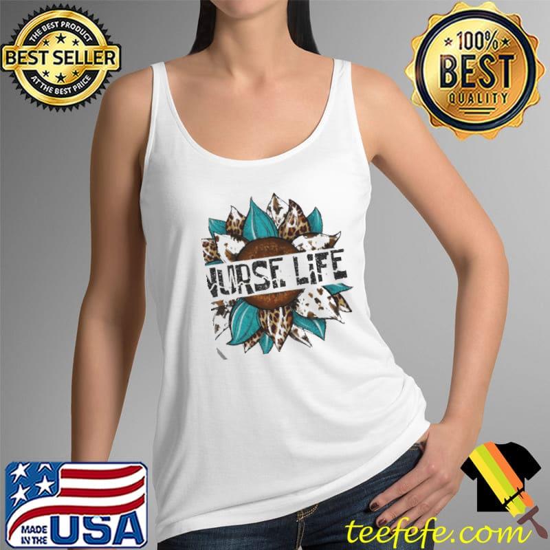 Nurse life leopard sunflower Tank Top Nurse life leopard sunflower Tank Top
