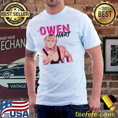O. hart inspired custom art wrestling shirt