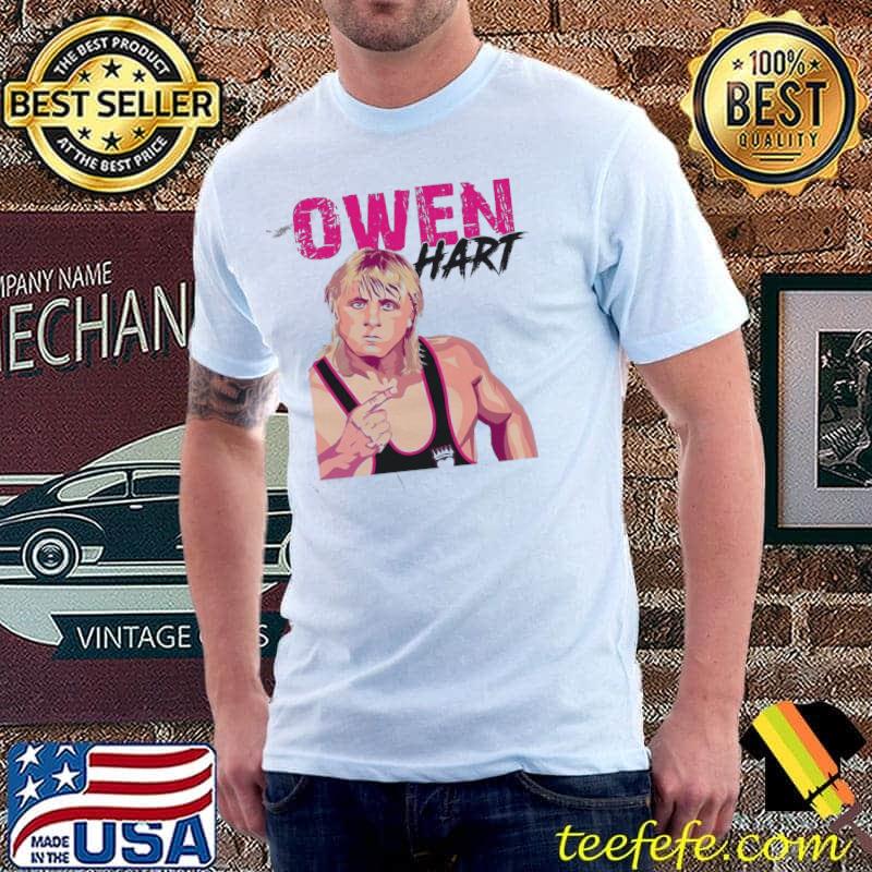O. hart inspired custom art wrestling shirt