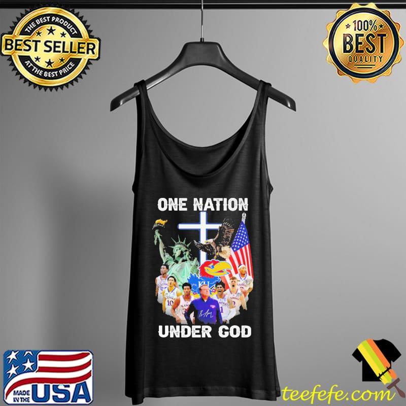 One nation under god kansas jayhawks america flag Tank Top One nation under god kansas jayhawks america flag Tank Top