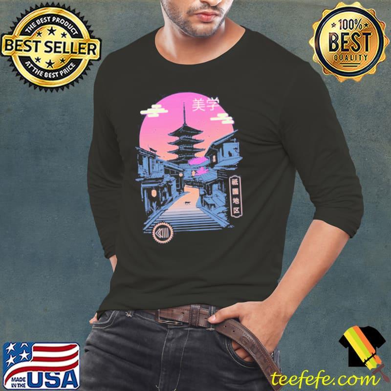 Pagoda japanese wave aesthetics shirt Pagoda japanese wave aesthetics shirt