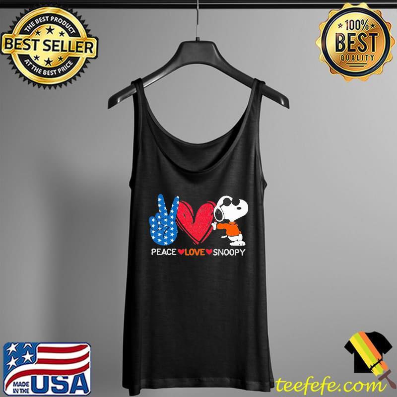 Peace Love Snoopy Shirt Tank Top Peace Love Snoopy Shirt Tank Top