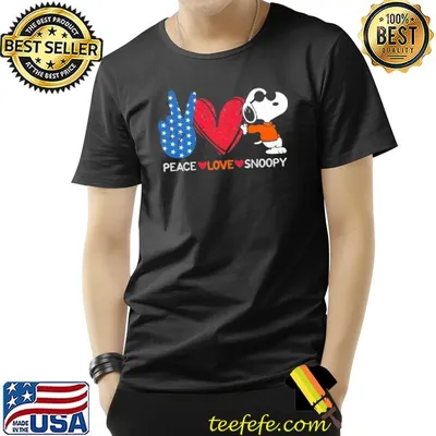 Peace Love Snoopy Shirt