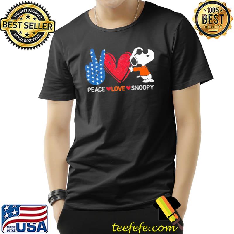 Peace Love Snoopy Shirt