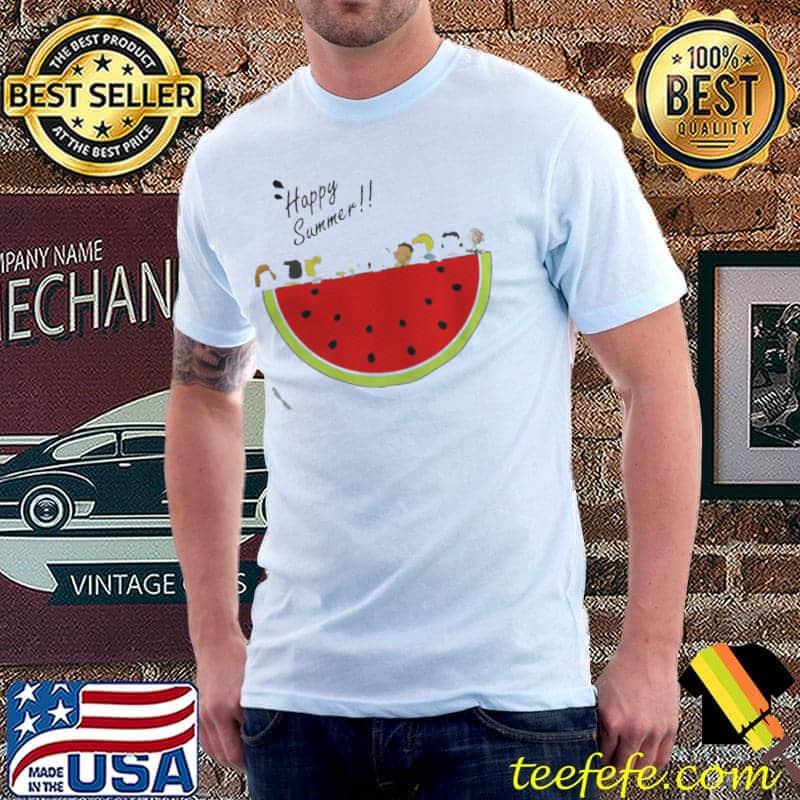 Peanuts characters happy summer shirt Peanuts characters happy summer shirt