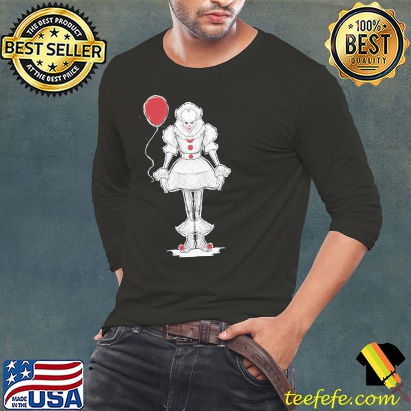 Pennywise the dancing clown art Long Sleeve Tee Pennywise the dancing clown art Long Sleeve Tee