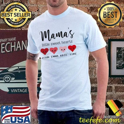 Personalized Mama’s Little Sweet Hearts Shirt