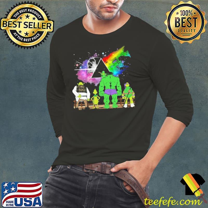 Pink Floyd The Dark Side Of The Moon Cartoon Shirt Long Sleeve Tee Pink Floyd The Dark Side Of The Moon Cartoon Shirt Long Sleeve Tee