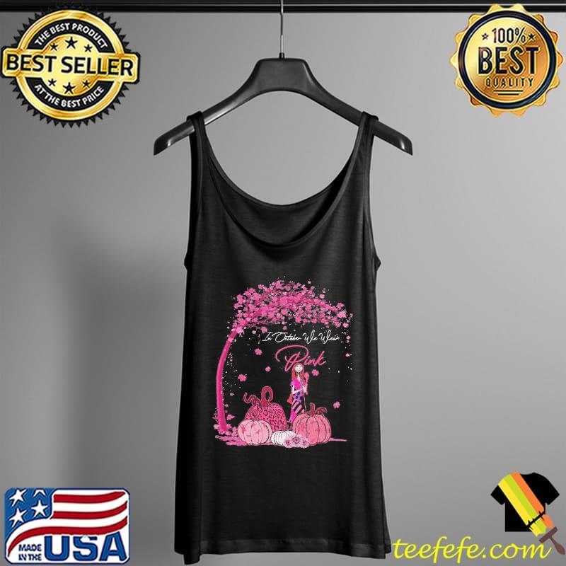 Pink sally in october we wear pink brest cancer awareness fall gift Tank Top Pink sally in october we wear pink brest cancer awareness fall gift Tank Top