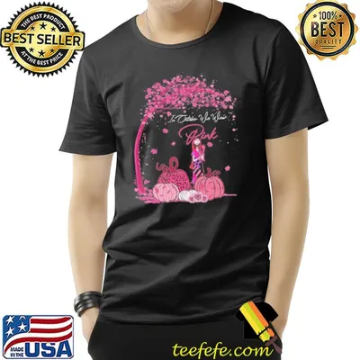 Pink sally in october we wear pink brest cancer awareness fall gift shirt