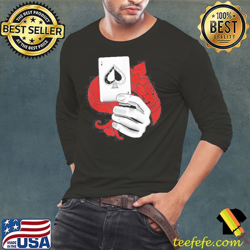 Poker game playing cards gambler hands casino game holdem shirt Poker game playing cards gambler hands casino game holdem shirt