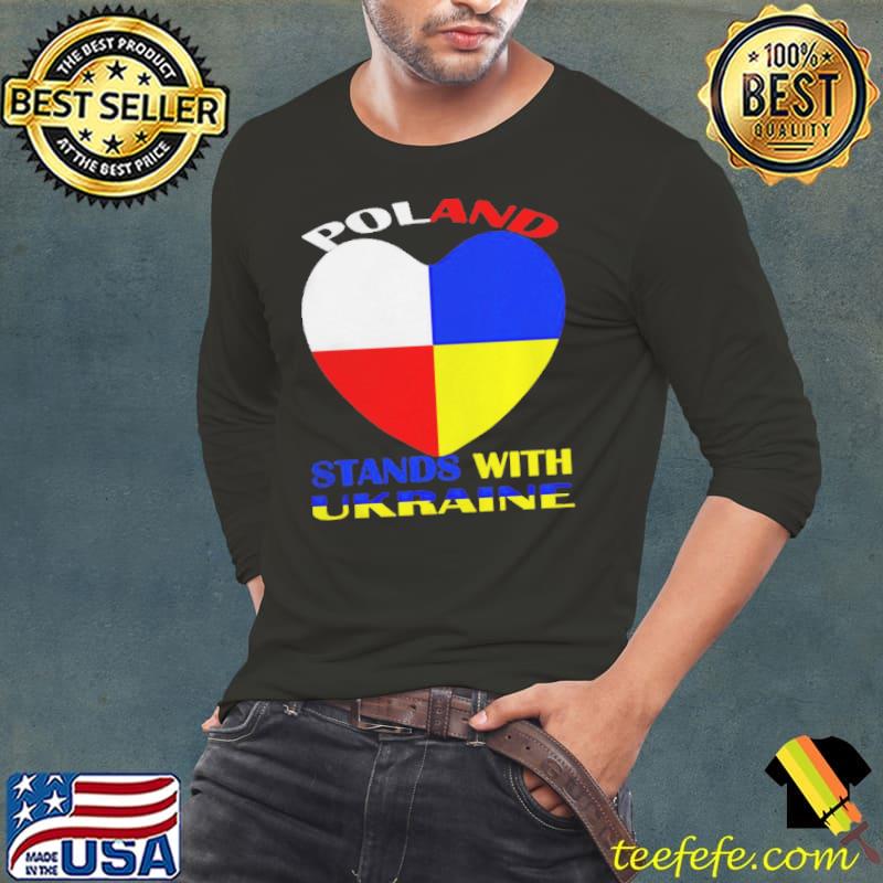 Poland stands with Ukraine polish Ukraine Long Sleeve Tee Poland stands with Ukraine polish Ukraine Long Sleeve Tee