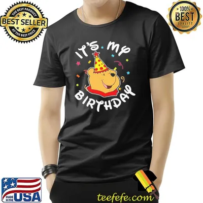 Pooh its my birthday cute pooh birthday winnie the pooh gift shirt