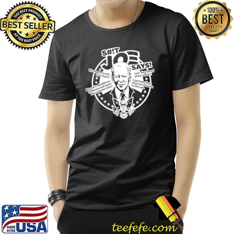 President Biden Joe says gear white artwork design shirt President Biden Joe says gear white artwork design shirt