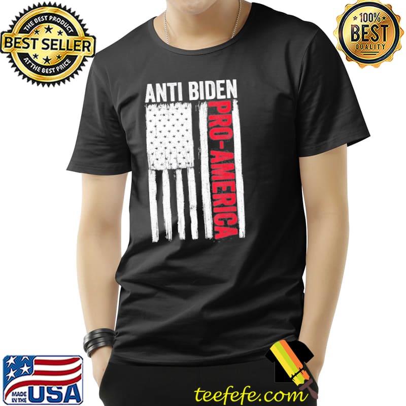 Pro America antI Biden flag usa Joe 4th july shirt