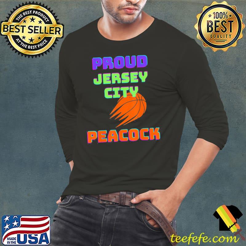 Proud jersey city peacock basketball Long Sleeve Tee Proud jersey city peacock basketball Long Sleeve Tee