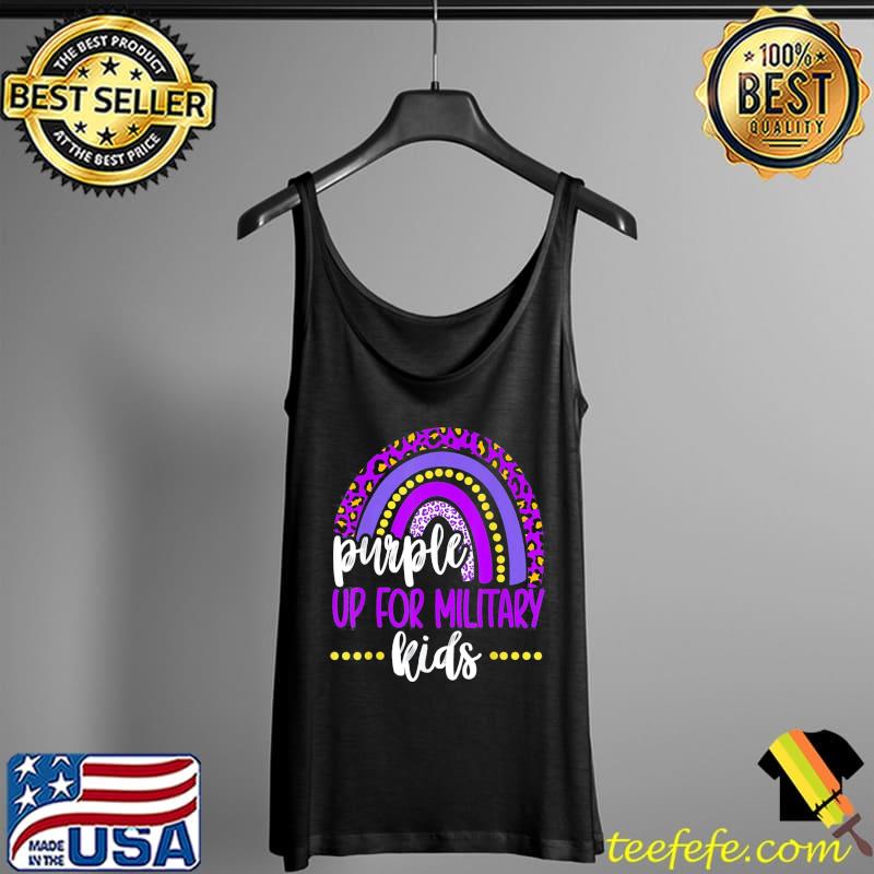 Purple up for military kids rainbow military child month Tank Top Purple up for military kids rainbow military child month Tank Top