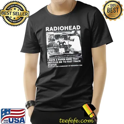 Radiohead vintage rock band shirt