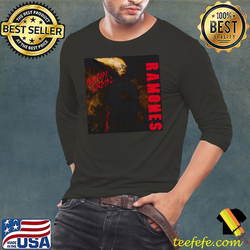 Ramones brain drain album cover black Long Sleeve Tee Ramones brain drain album cover black Long Sleeve Tee