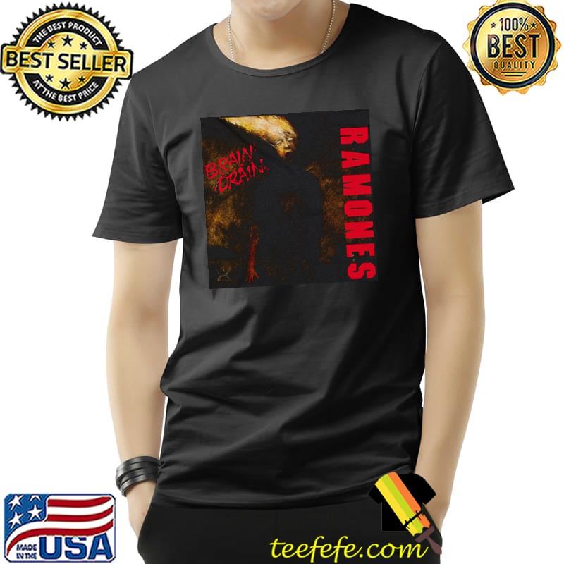 Ramones brain drain album cover black shirt