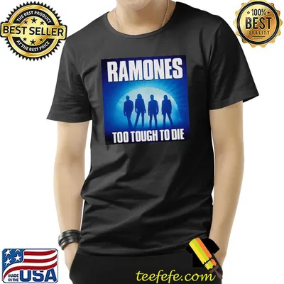 Ramones Too Tough To Die 2 Album Cover T-Shirt Black