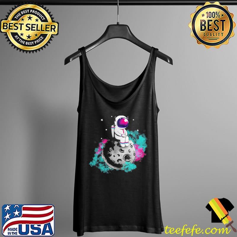 Reality glitch spaceman moon mens Tank Top Reality glitch spaceman moon mens Tank Top