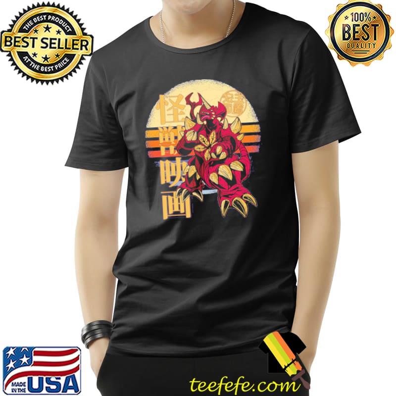 Red dragon kaiju demon retro anime sunset Unisex Red dragon kaiju demon retro anime sunset Unisex