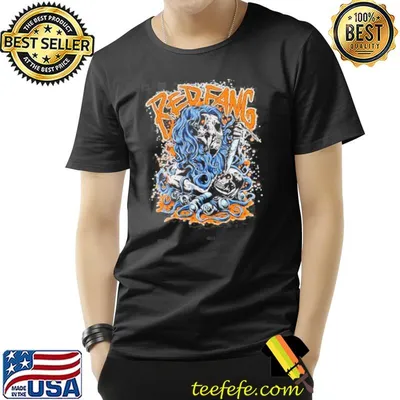 Red fang American rock band design shirt
