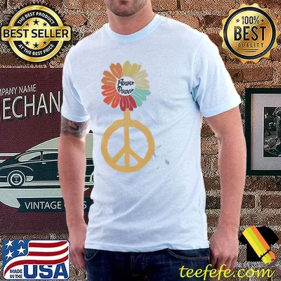 Retro flower power shirt
