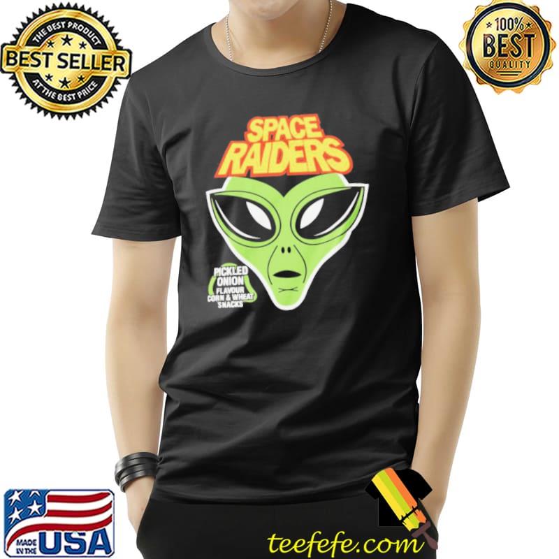 Retro space raiders pickled onion shirt