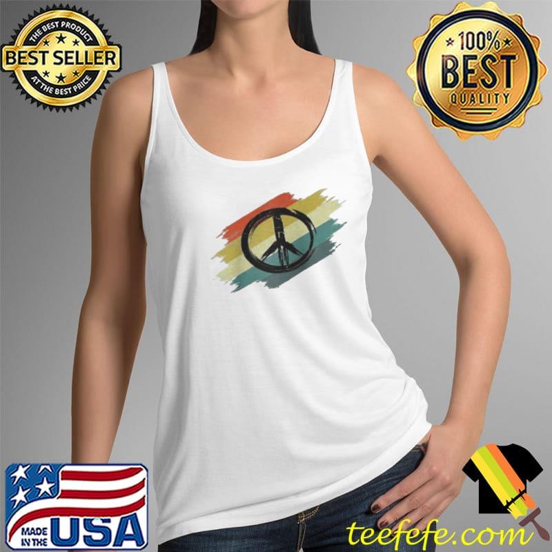 Retro vintage design friedenszeichen peace zeichen raglan Tank Top Retro vintage design friedenszeichen peace zeichen raglan Tank Top