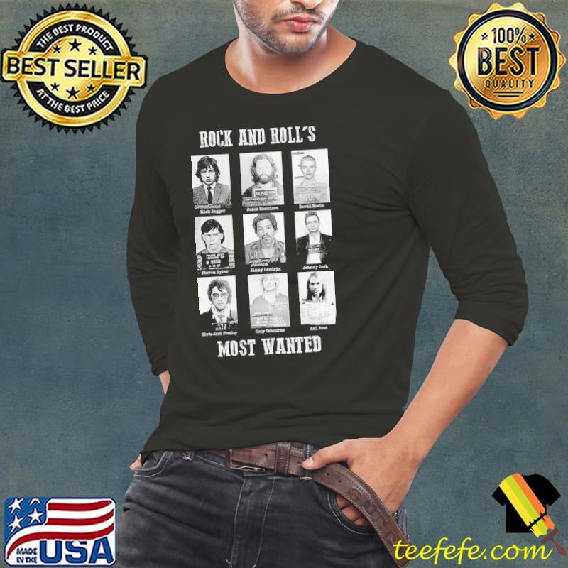Rock and rolls most wanted Long Sleeve Tee Rock and rolls most wanted Long Sleeve Tee