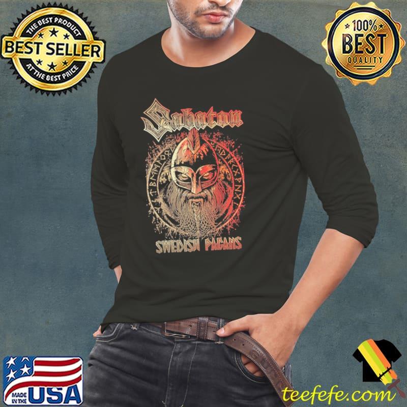 Sabaton Swedish Pagans Shirt Long Sleeve Tee Sabaton Swedish Pagans Shirt Long Sleeve Tee