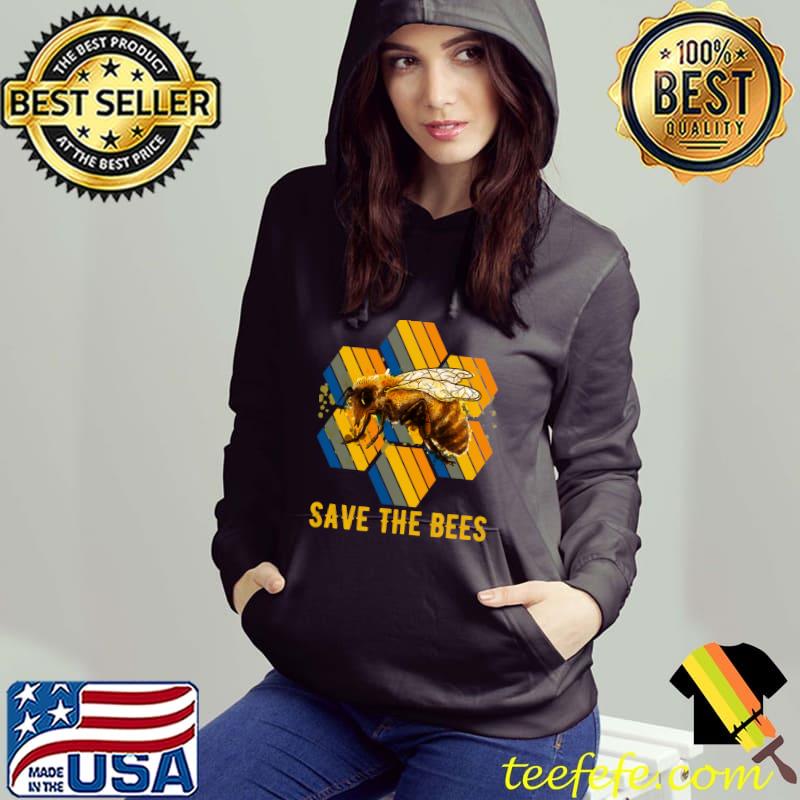 Save The Bees Flying Insect Large Group Bee T-Shirt Hoodie Save The Bees Flying Insect Large Group Bee T-Shirt Hoodie