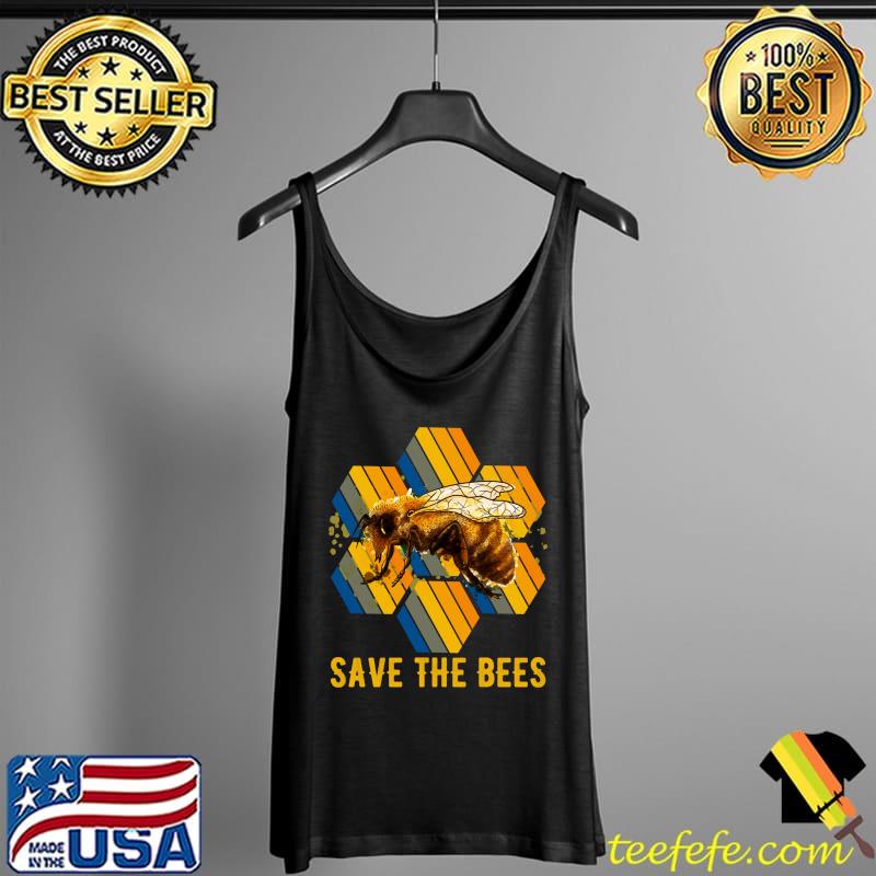 Save The Bees Flying Insect Large Group Bee T-Shirt Tank Top Save The Bees Flying Insect Large Group Bee T-Shirt Tank Top