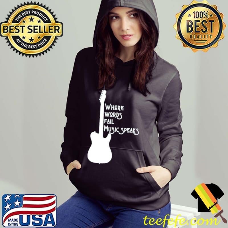 Simple music guitar black and white Hoodie Simple music guitar black and white Hoodie