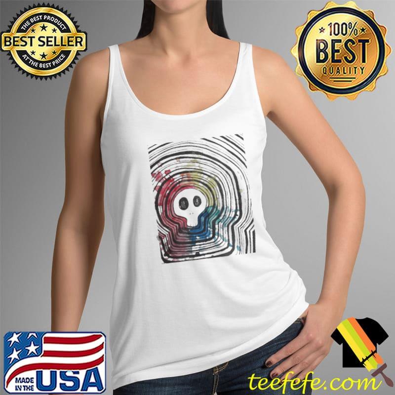 Skull rainbow sound wave Tank Top Skull rainbow sound wave Tank Top