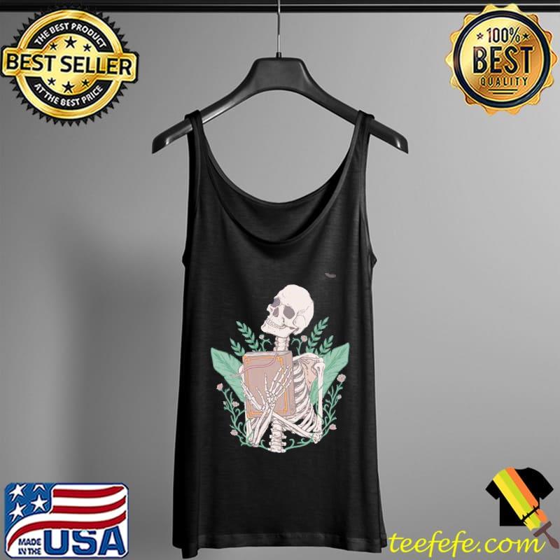 Skull reading bookworm Tank Top Skull reading bookworm Tank Top