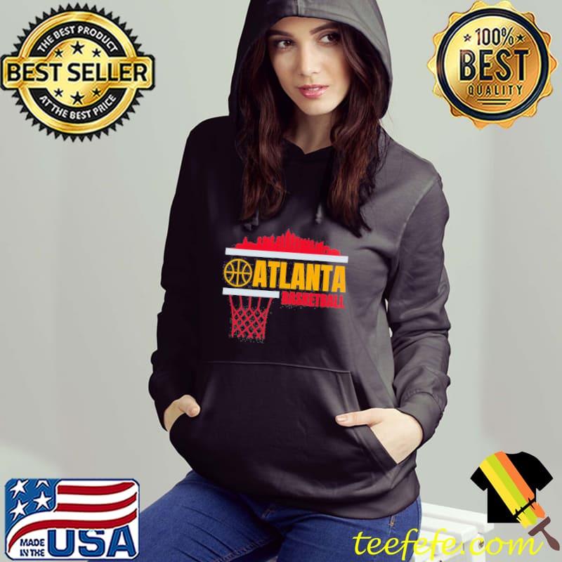 Skyline yellow red atlanta hawks basketball Hoodie Skyline yellow red atlanta hawks basketball Hoodie