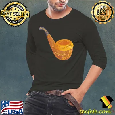 Smoking pipe novelty sherlock holmes shirt