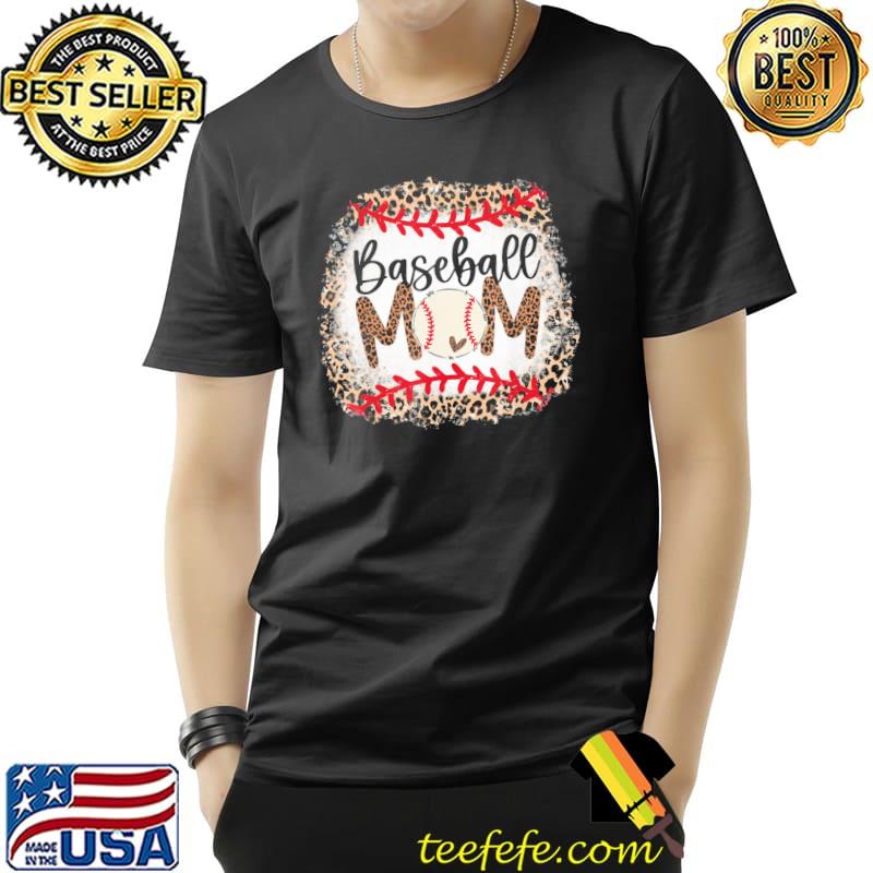Softball baseball mama leopardball mom mother's day shirt