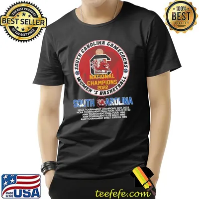South carolina 2022 nacc womens's basketball national champions shirt
