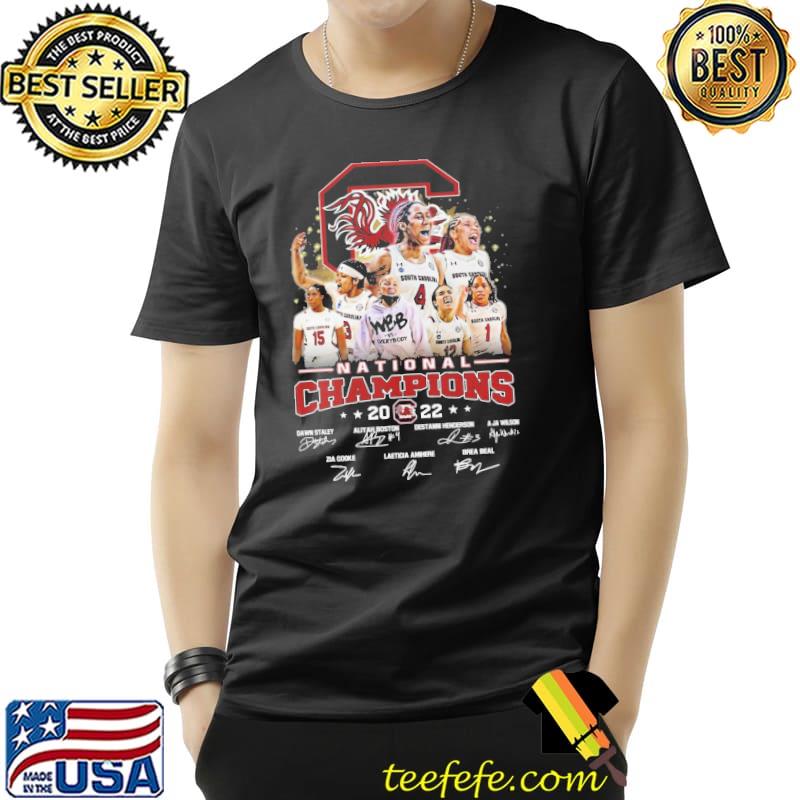 South Carolina National Champions 2022 signatures shirt