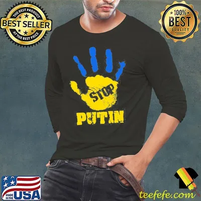 Stop putin Ukraine I stand with Ukraine ukrainian flag shirt