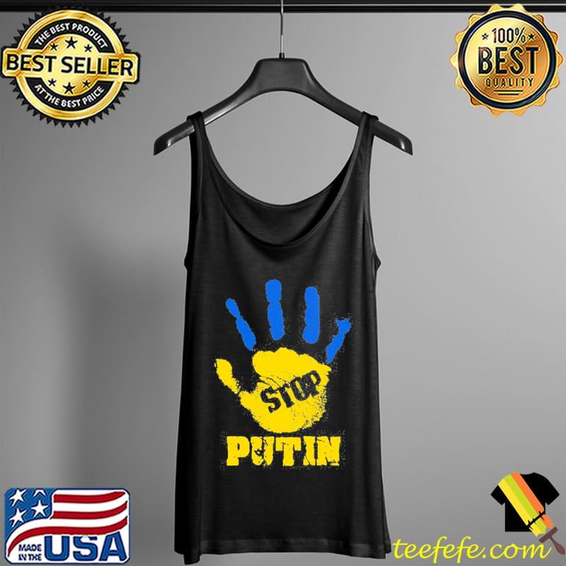 Stop putin Ukraine I stand with Ukraine ukrainian flag Tank Top Stop putin Ukraine I stand with Ukraine ukrainian flag Tank Top