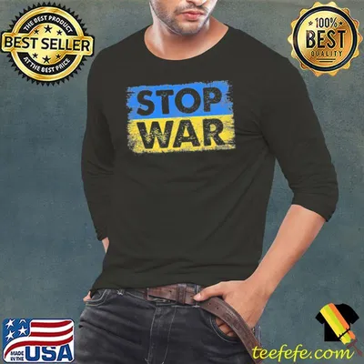 Stop war vintage I stand with Ukraine flag support Ukraine shirt