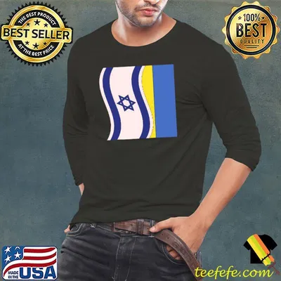 Support peace with israelI and ukrainian flag shirt