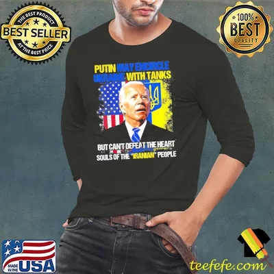 Support Ukraine antI Biden America ukrainian flag Ukraine shirt