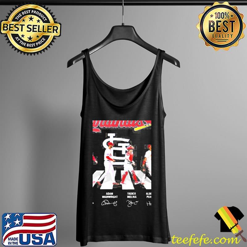The cardinals nolan arenado adam wainwright yadier albert pujols abbey road signatures Tank Top The cardinals nolan arenado adam wainwright yadier albert pujols abbey road signatures Tank Top